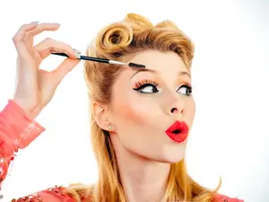 Do the mascara and lipstick ever argue?