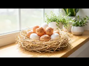 How can you tell a chicken egg will be a dad?