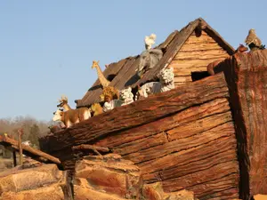 How did Noah see the animals in the Ark at night?