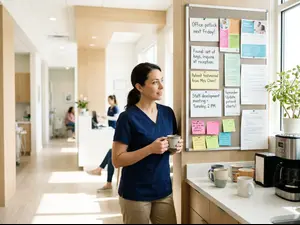 How did the dentist find out about the office drama?