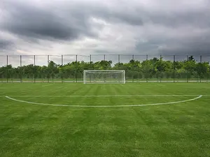 How did the football pitch end up as a triangle?