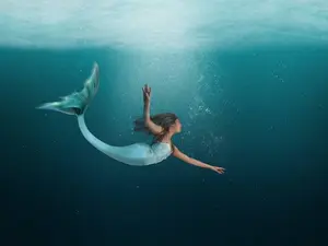 How did the mermaid call her friends?