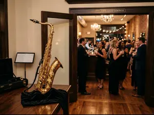 How did the saxophone escape the awkward party?