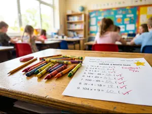 How do crayons finish tests?
