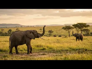 How do elephants keep in touch across the savanna?