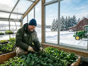 How do farmers keep working in winter?