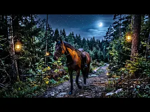 How do horses find their way after dark?