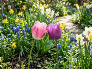 How do spring flowers say hello?