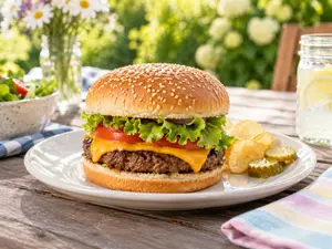 How do you introduce a hamburger?