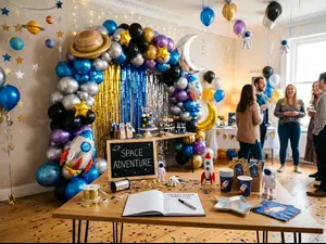 How do you organize a party for an astronaut?