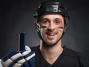 How do you warn a hockey player that he's about to be in trouble?