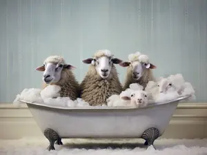 How do you wash a lamb?