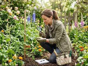 How does a gardener solve a backyard mystery?