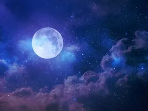 How does the moon cut her hair?