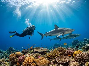 How pricey is swimming with sharks?