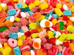 What candy is always getting in fights with each other?