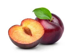 What celebrity is at the center of a plum?