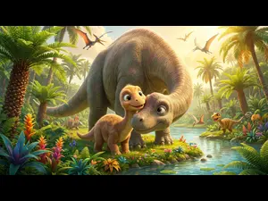 What did baby dinosaur call its mom?