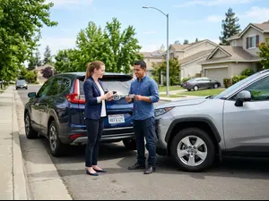 What did one car say after a crash?