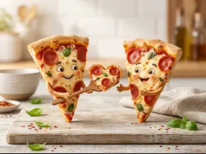 What did one pizza slice give its sweetheart?