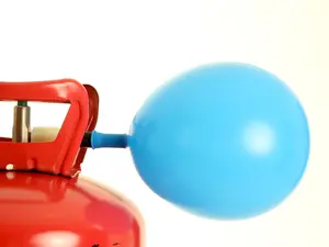 What did people say about Helium after he made everyone laugh at the party?