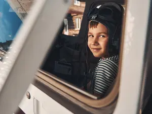 What did the airline worker name her child?