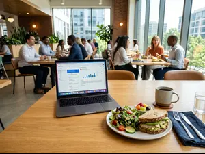 What did the computer do at lunch?