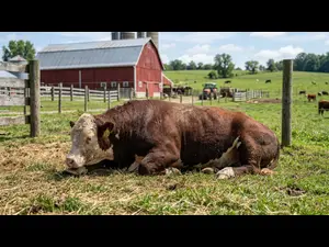 What did the cow's partner say after a workout?