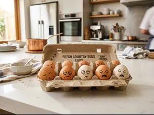 What did the eggs say after a long breakfast shift?