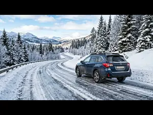 What did the frozen road say to the car?