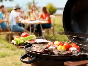 What did the miner bring to the Labor Day BBQ?
