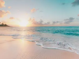 What did the ocean say to the beach?