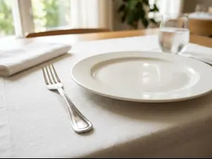 What did the plate say to the fork?