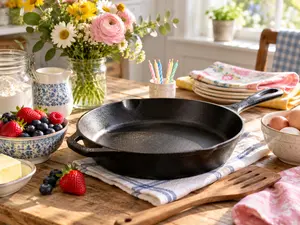 What did the skillet eat on its birthday?