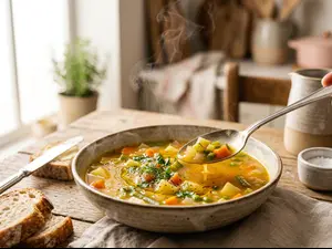 What did the spoon say to the soup?