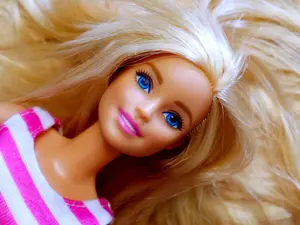 What did the woman say when Barbie™ picked up her kids from school?