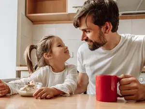 What do dads love to eat after dinner?