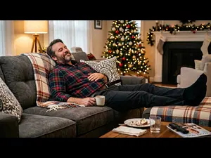 What do dads say after a huge holiday meal?