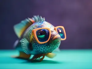 What do fish use for glasses?