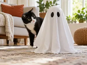 What do ghosts wear to help them see?