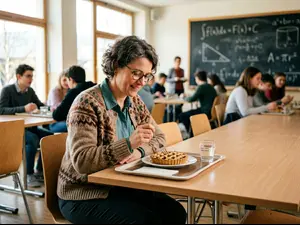 What do math teachers eat for lunch?