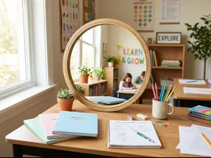 What do mirrors write in school?