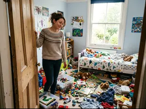 What do parents say when they clean their kids' rooms?