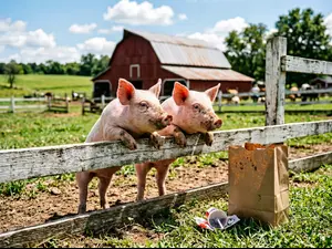 What do pigs love to order at fast food places?
