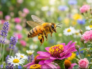 What do you call a bee with messy hair?