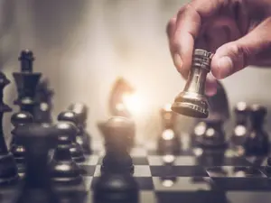 What do you call a bunch of grandmasters of chess bragging about their games in a hotel lobby?
