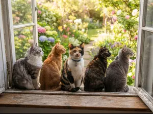 What do you call a cat police force?