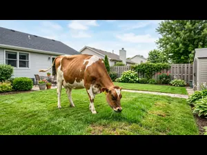 What do you call a cow that trims your yard?