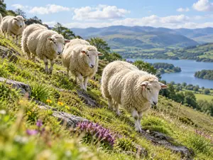 What do you call a group of sheep tumbling down a hill?