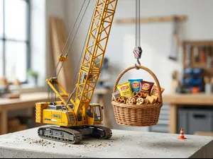 What do you call a machine that lifts snacks?